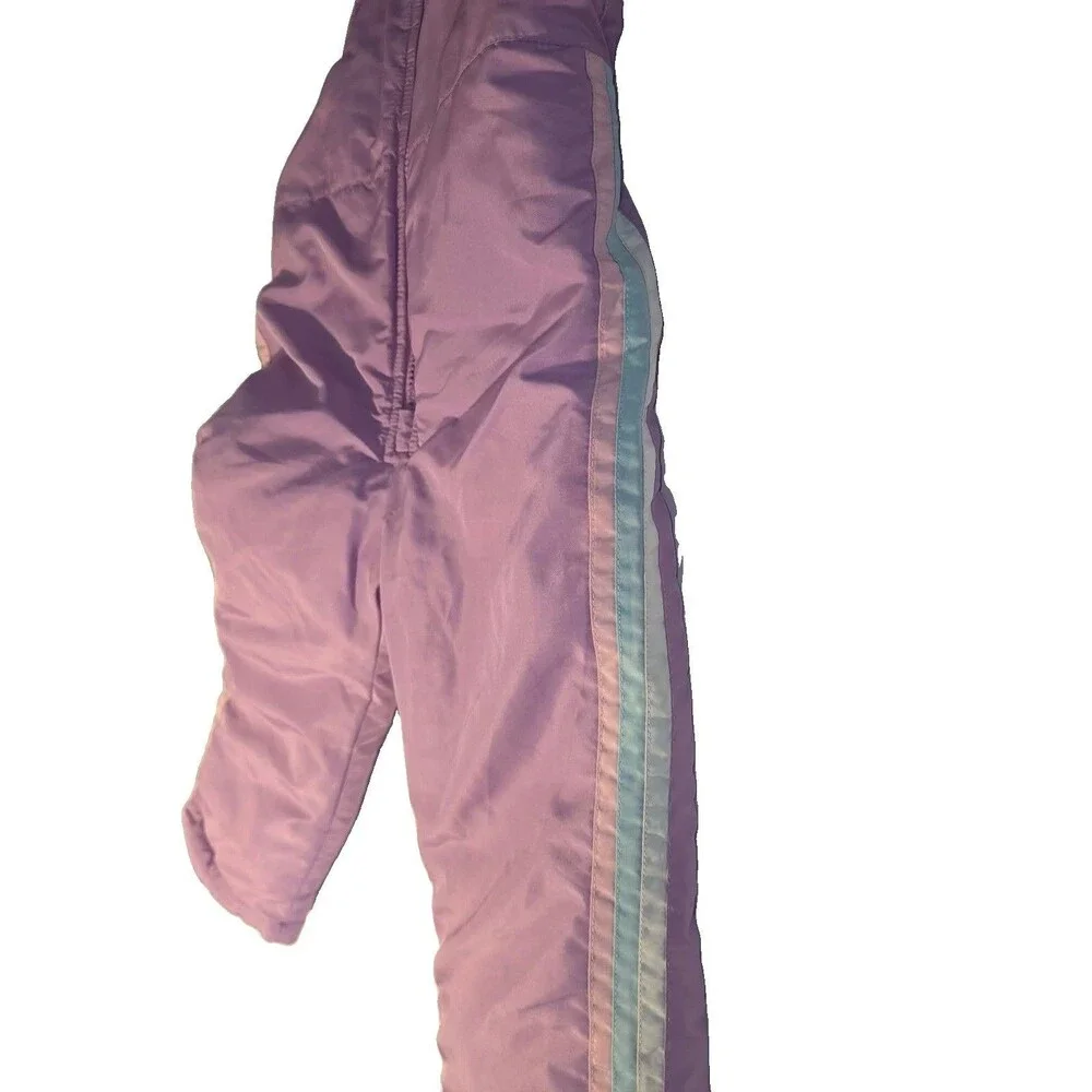 Oshkosh B’Gosh Girls Size 3T Purple Snow Bib Suit Pants Overalls